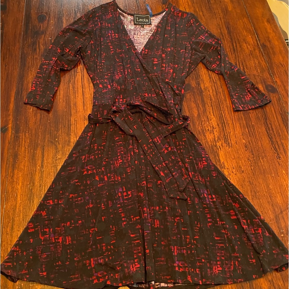 LEOTA | Perfect Wrap Dress | Size L